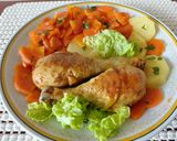 Csirkecomb krumplival és répával recept fázis 2 fotója