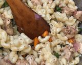 A picture of step 5 of Stirfry macroni.