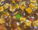A picture of step 3 of Chilli Paneer.