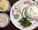 A picture of step 1 of Spinach Tikki.