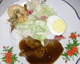 Foto langkah ke 6 dari resep Steak sapi & salad thousand island.