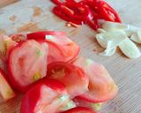 Hình bước làm 1 của món 💚 Nui Xào Cà Chua Lá Thơm Provence & Phô Mai Burrata