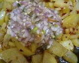 A picture of step 4 of Anday Aloo.
