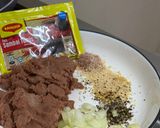 Gambar langkah 3 resipi Sweet Potato Mashed with Chilli Beef.