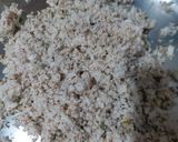A picture of step 2 of Coconut Bhurji.