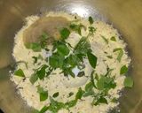 A picture of step 2 of Baigani or baigan Bara.