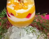 A picture of step 7 of Alphonso Mango Cream, Rabdi, Jelly Layers Dessert.
