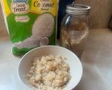 A picture of step 1 of Coconut puran Poli.