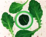 A picture of step 3 of Rai Saag / Mustard Greens.