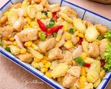 Foto langkah ke 5 dari resep Tumis Tahu & Duo Jagung.