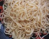 Gambar langkah 5 resipi Spagetti Bayam Brazil.