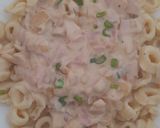 Foto del paso 16 de la receta: Pastas con salsa blanca/bechamel, crema, champignones y jamón
