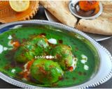 A picture of step 6 of Hariyali Dum Aloo.