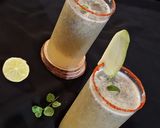 A picture of step 3 of Sabja seeds Raw mango summer drink.