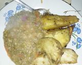 A picture of step 9 of Spiced baked sweet potatoes #newauthorchallenge.