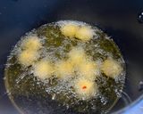 A picture of step 3 of Gato Pima - Mauritian Chilli Cakes.