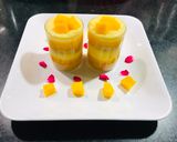 मैंगो कस्टर्ड पुडिंग (Mango custard pudding recipe in hindi) रेसिपी चरण 3 फोटो