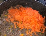A picture of step 2 of Shepherd’s Kibbeh in a Tray.