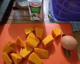 Foto langkah ke 1 dari resep Snack MpASI 6+ Cake Labu Kuning.