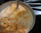 A picture of step 2 of Rice chilla.