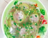 Hình bước làm 2 của món Canh bầu nhồi thịt