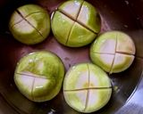 A picture of step 3 of Stuffed Tinda Masala.