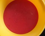 A picture of step 4 of Eggless Microwave Red Velvet Cake.