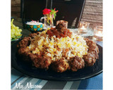 عکس مرحله 1 از دستور پلولوبیاچشم بلبلی با کوفته ریزه