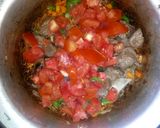 A picture of step 6 of Steamed spinach and wet fried beef.