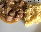 Une image de l'étape 7 de Sauté de veau aux champignons.