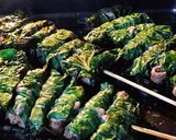 Hình bước làm 2 của món Bún Trộn Bò Cuốn Lá Lốt Xiên Que Nướng
