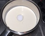 A picture of step 1 of Persimmon panna cotta.