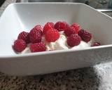 Rasberry ice cream dessert