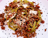 Foto del paso 9 de la receta: Tagliatelle de espinacas con carne