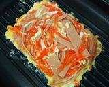 Foto langkah ke 4 dari resep Sandwich Kubis Wortel Ekonomis Ala Korea.