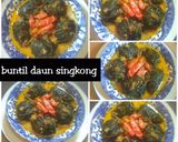 Foto langkah ke 3 dari resep Buntil daun singkong isi teri+kelapa parut 😋.