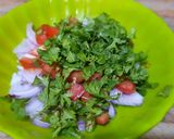 A picture of step 3 of Chana chat.