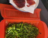 Foto del paso 2 de la receta: Casarecce pasta con bimi, pesto y jamón