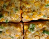 A picture of step 3 of Corn cheese toast.