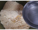 A picture of step 2 of Gujarati Fafda.