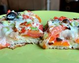 Pas rețetă Pizza pe blat de conopidă 4 fotografie