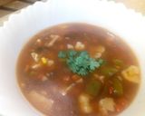 A picture of step 14 of Hot and Sour Veggie Soup.
