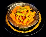 A picture of step 3 of Carrot Green Chilli Instant Pickle - Gajar Mirchi Aachar.