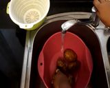 A picture of step 1 of Colocasia curry (Arbi root curry).