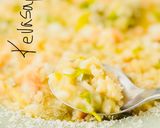 Foto del paso 7 de la receta: Risotto de habas, ajos tiernos y langostinos 🫛 🦐 🫛