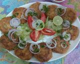 A picture of step 4 of Chicken shami kababs / shallow fry.
