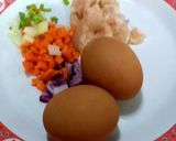 รูปขั้นตอนการทำที่ 1 ของ ไข่เจียวไก่สับ