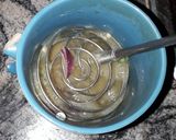 A picture of step 2 of Yam with veg egg.
