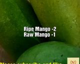 A picture of step 1 of Mango Frooti.