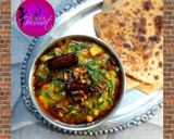 A picture of step 6 of Lasooni Dal Palak.
